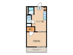 シャトレ２１香住ヶ丘Ｂの物件間取画像